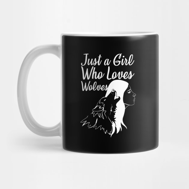 Just A Girl Who Loves Wolves T-Shirt, Wolves Shirt, Wolf Lover Gift, Wolves Gift, Gift For Wolves Lover,  Perfect Wolf Lover Gift | Wolf Gifts  ,Wild animal lovers Gifts by johnii1422